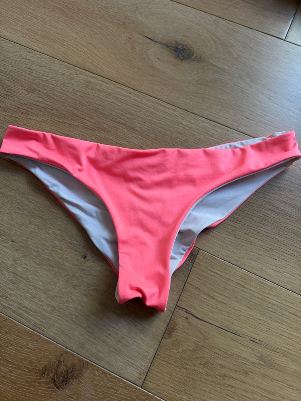 Neon Coral Women's Bikini Bottom